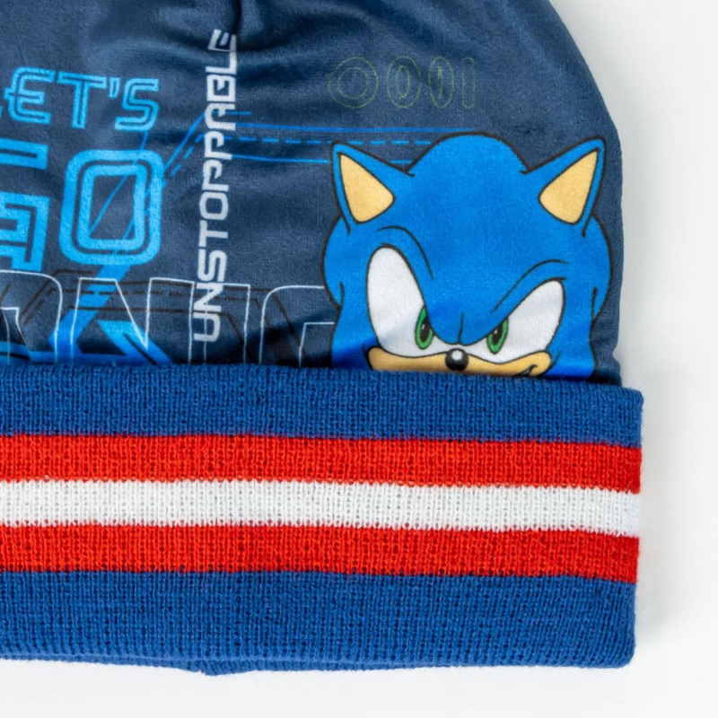 Zimný set (čiapka, nákrčník, rukavice) Ježko Sonic, 2200010269 Zimný set (čiapka, nákrčník, rukavice) Ježko Sonic, 2200010269