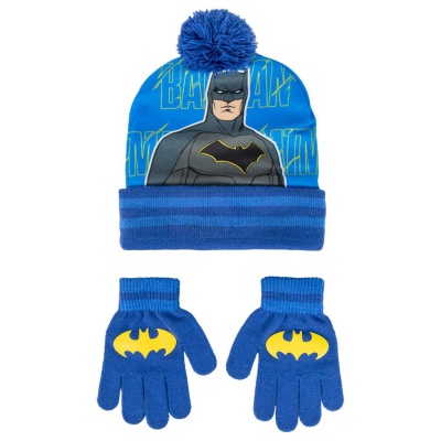 Chlapčenská zimná súprava (čiapka a rukavice) Batman, 2200010265
