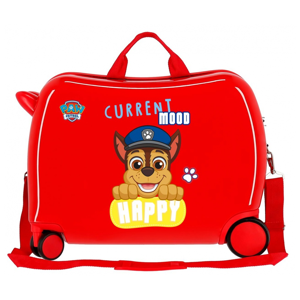 Dětský cestovní kufr na kolečkách / odrážedlo PAW PATROL Red, 38L, 2199822