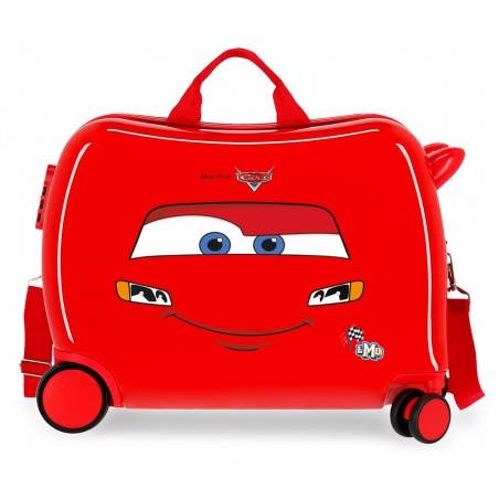 Detský cestovný kufor na kolieskach / odrážadlo DISNEY CARS Red, 2049824