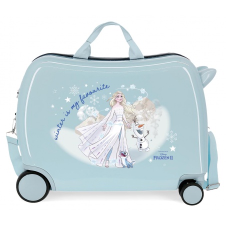 Dětský cestovní kufr na kolečkách / odrážedlo DISNEY FROZEN Winter, 34L, 2319821