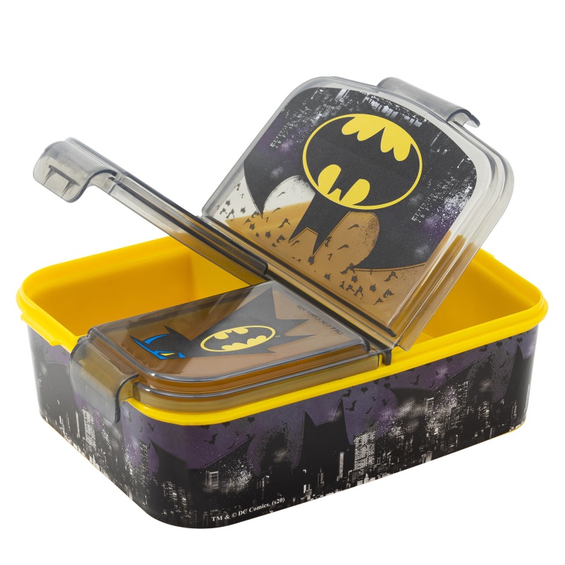 Delený plastový box na desiatu BATMAN, 85520 Delený plastový box na desiatu BATMAN, 85520