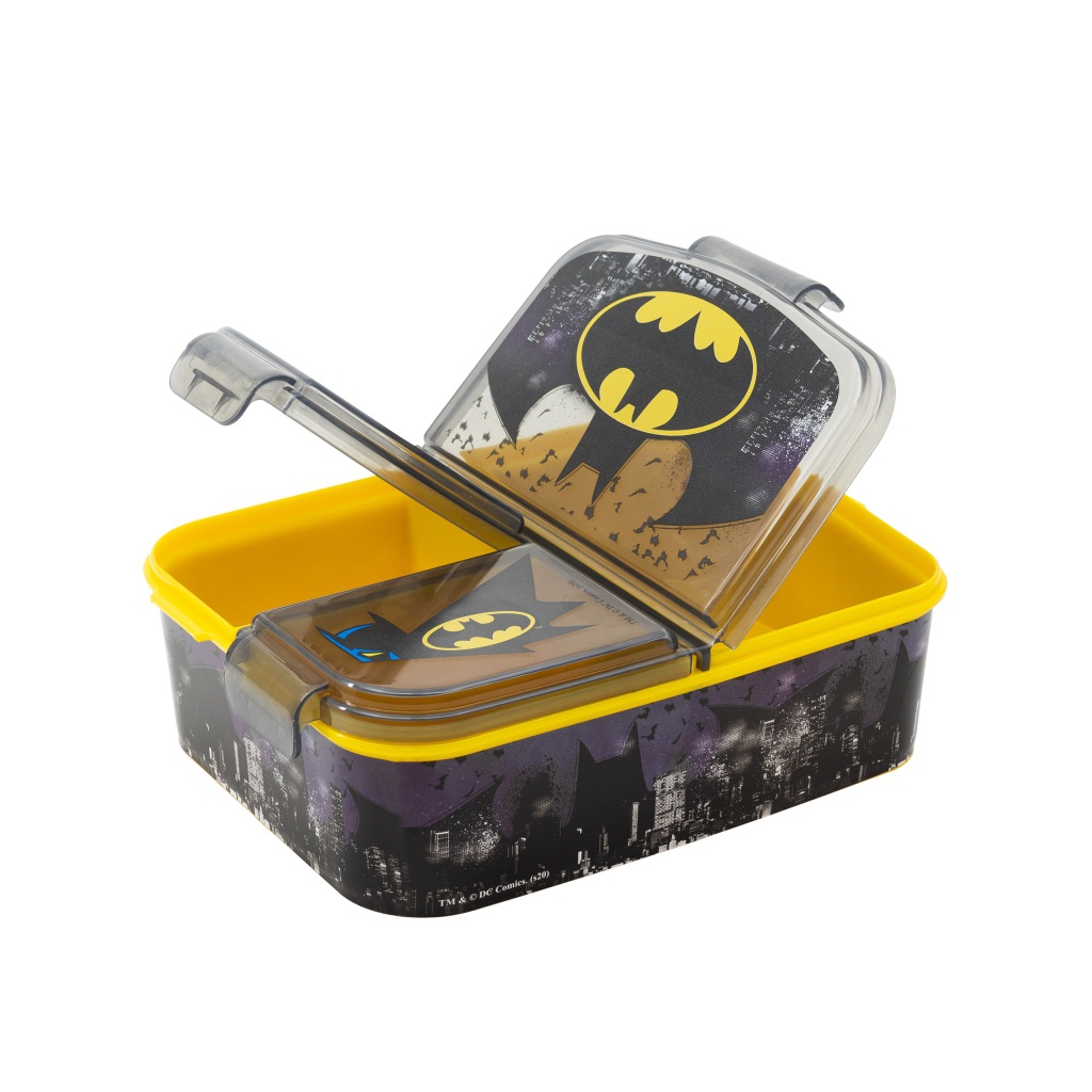 Detská desiatová dóza Batman Symbol – 3 priehradky
