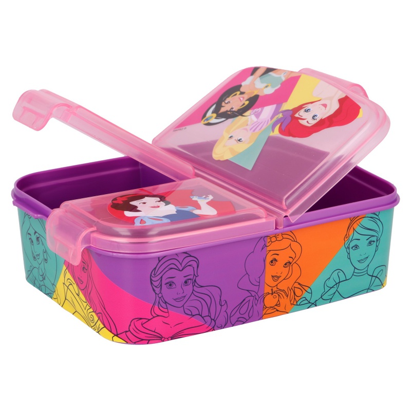 Delený plastový box na desiatu DISNEY PRINCESS, 51220 Delený plastový box na desiatu DISNEY PRINCESS, 51220