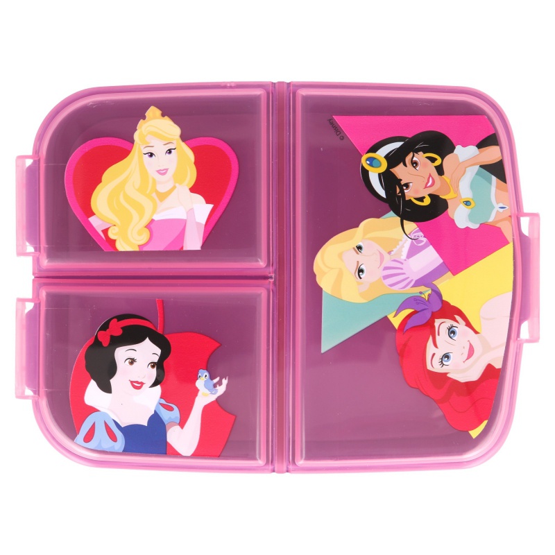 Delený plastový box na desiatu DISNEY PRINCESS, 51220 Delený plastový box na desiatu DISNEY PRINCESS, 51220