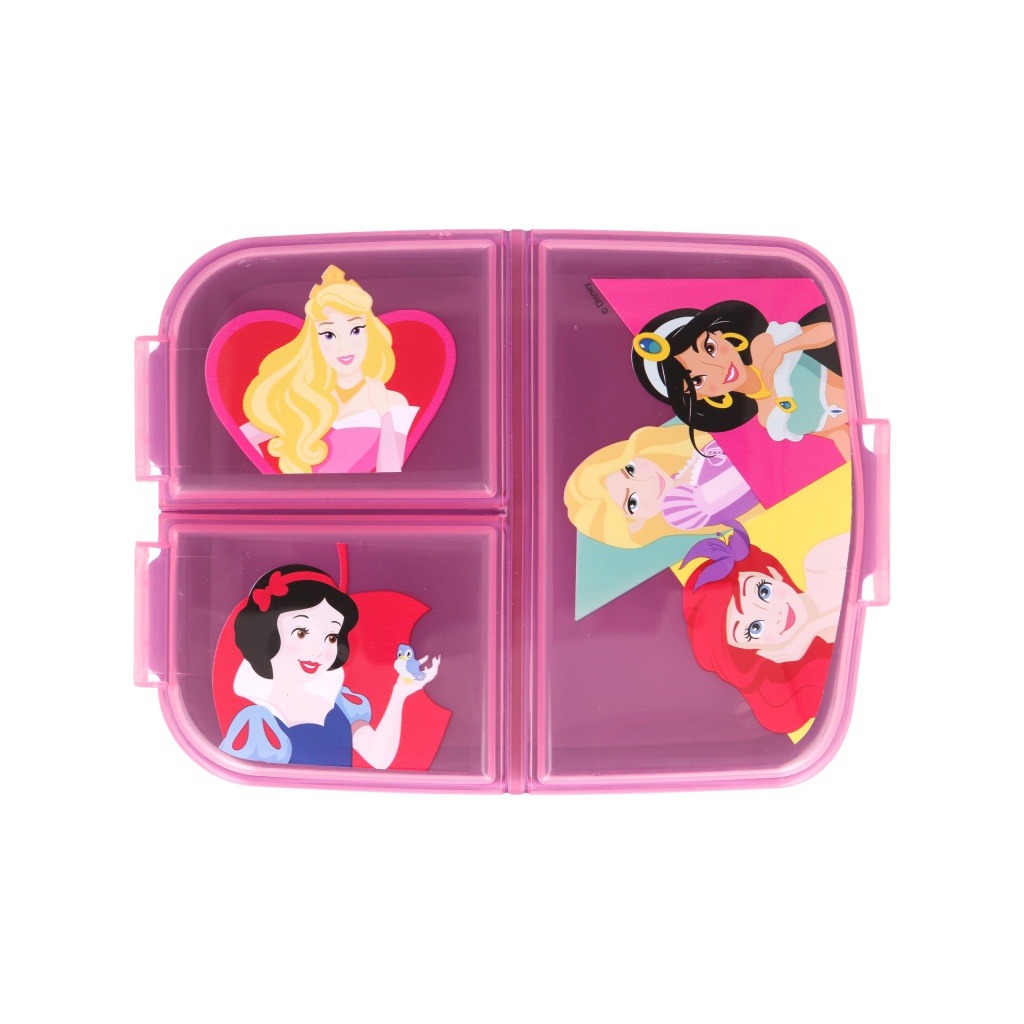 Delený box na desiatu Disney Princess 3 priehradky