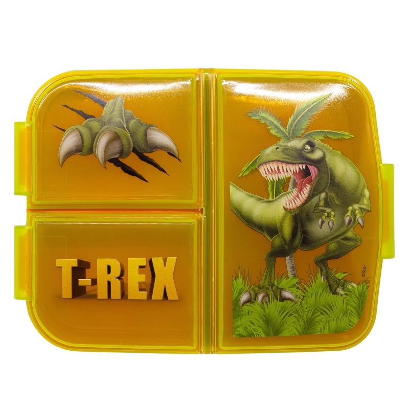 Dělený plastový box na svačinu JURASSIC WORLD T-Rex, 26220
