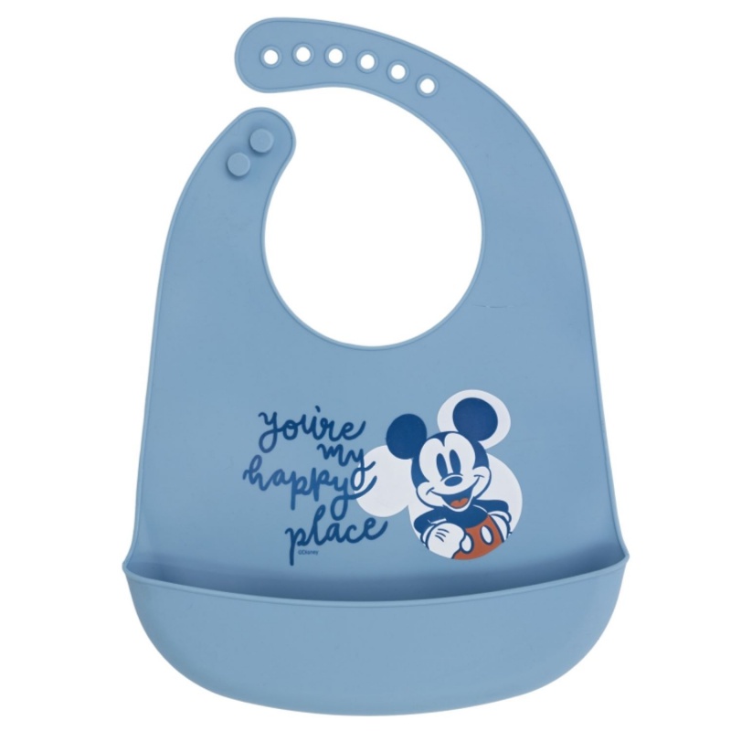 Silikónový podbradník MICKEY MOUSE Baby Blue, 6+, 10429 Silikónový podbradník MICKEY MOUSE Baby Blue, 6+, 10429