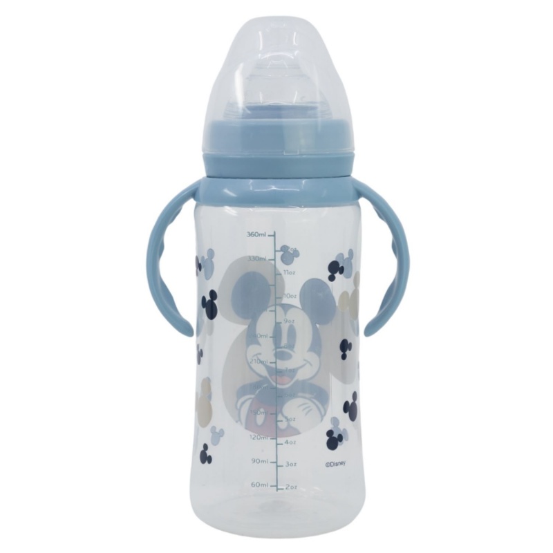 Kojenecká láhev s držadly Mickey Mouse, 360ml, 10+, 10404 Kojenecká láhev s držadly Mickey Mouse, 360ml, 10+, 10404