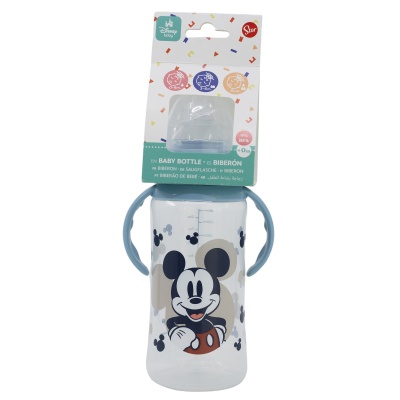 Kojenecká láhev s držadly Mickey Mouse, 360ml, 10+, 10404 Kojenecká láhev s držadly Mickey Mouse, 360ml, 10+, 10404