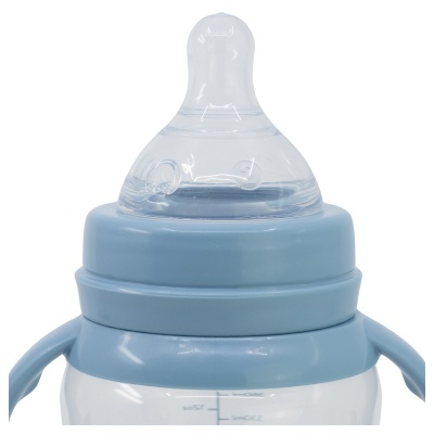 Dojčenská fľaša s rúčkami Mickey Mouse Baby Blue, 360ml, 10+, 10404 Dojčenská fľaša s rúčkami Mickey Mouse Baby Blue, 360ml, 10+, 10404