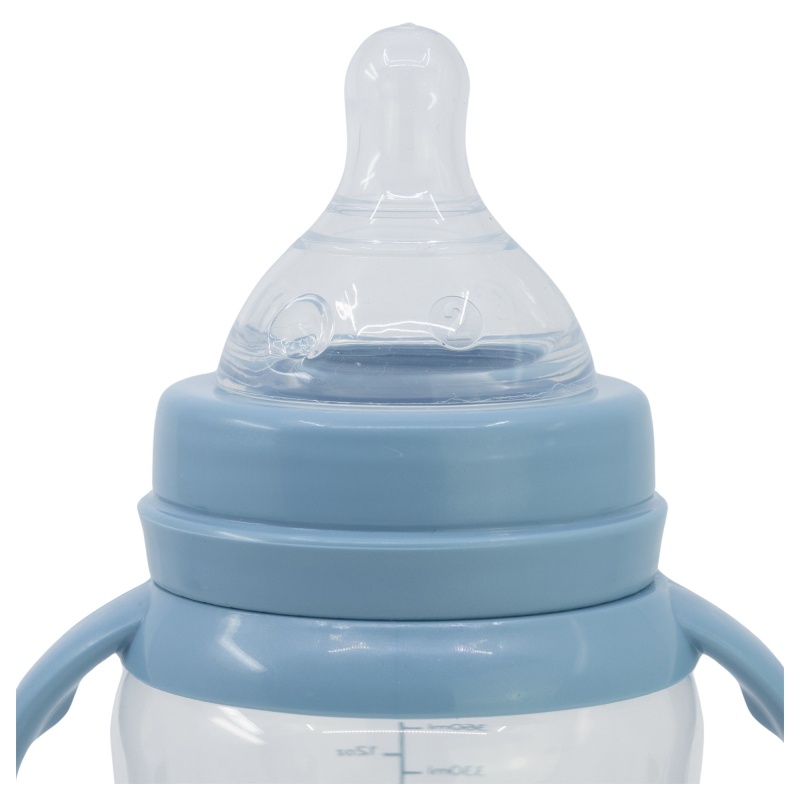 Dojčenská fľaša s rúčkami Mickey Mouse Baby Blue, 360ml, 10+, 10404 Dojčenská fľaša s rúčkami Mickey Mouse Baby Blue, 360ml, 10+, 10404