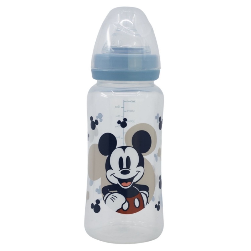 Dojčenská antikoliková fľaša Mickey Mouse Baby Blue, 360ml, 10403