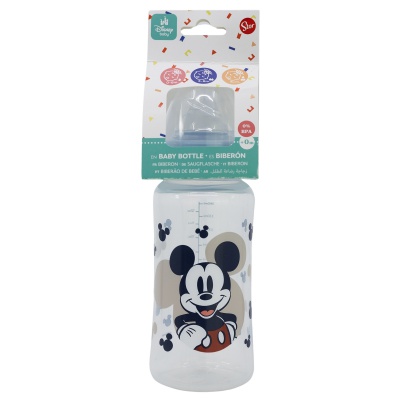 Dojčenská antikoliková fľaša Mickey Mouse Baby Blue, 360ml, 10403