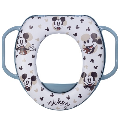 Redukcia na WC s držadlami - Soft Mickey Mouse Baby Blue, 10471 Redukcia na WC s držadlami - Soft Mickey Mouse Baby Blue, 10471