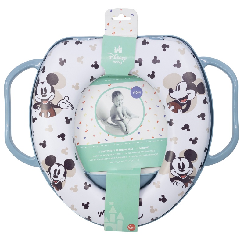 Redukce na WC s držadly - Soft Mickey Mouse Baby Blue, 10471