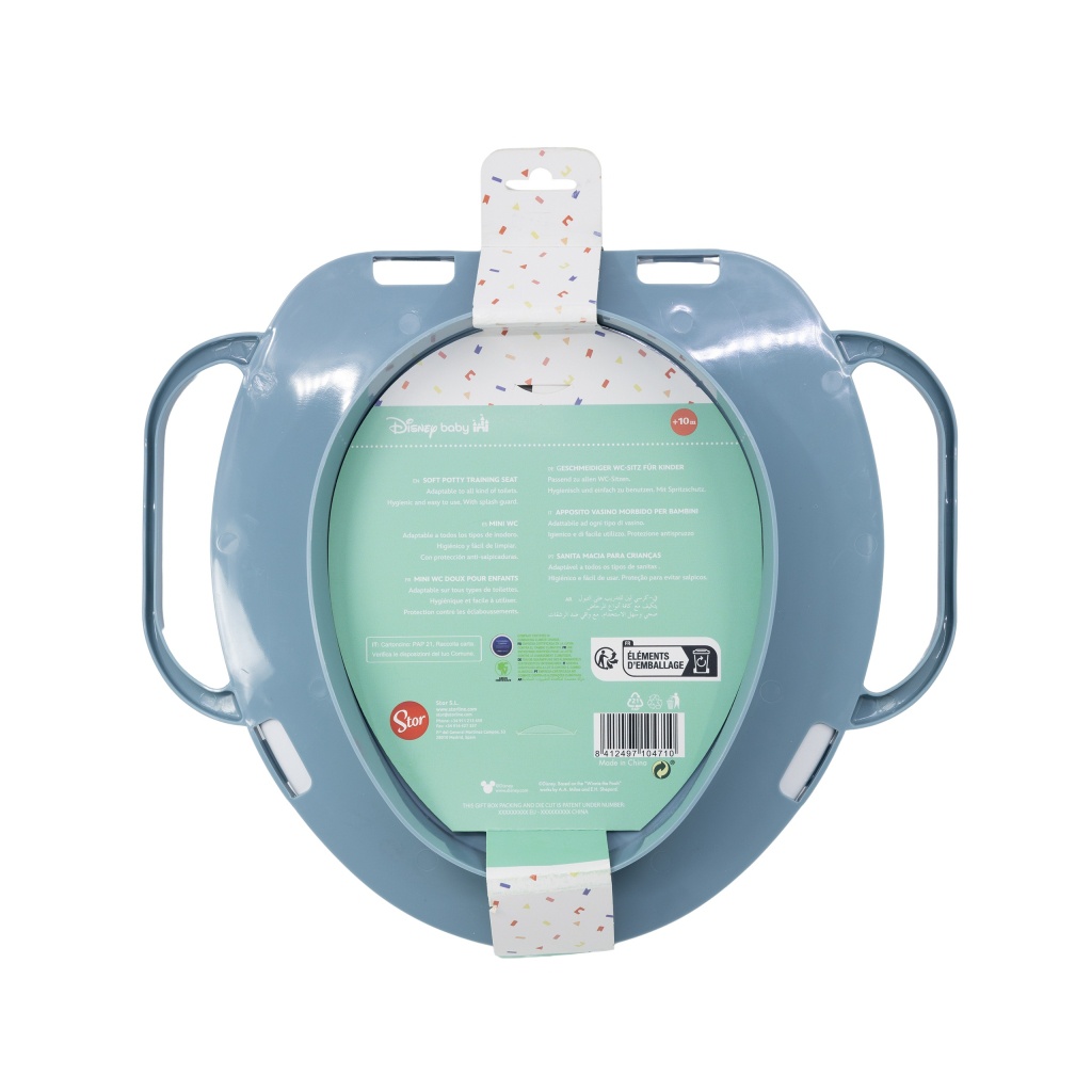 Redukcia na WC s držadlami - Soft Mickey Mouse Baby Blue, 10471