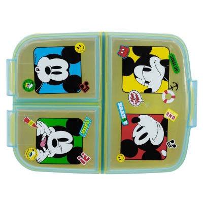 Delený plastový box na desiatu Mickey Mouse Fun-Tastic, 74320 Delený plastový box na desiatu Mickey Mouse Fun-Tastic, 74320