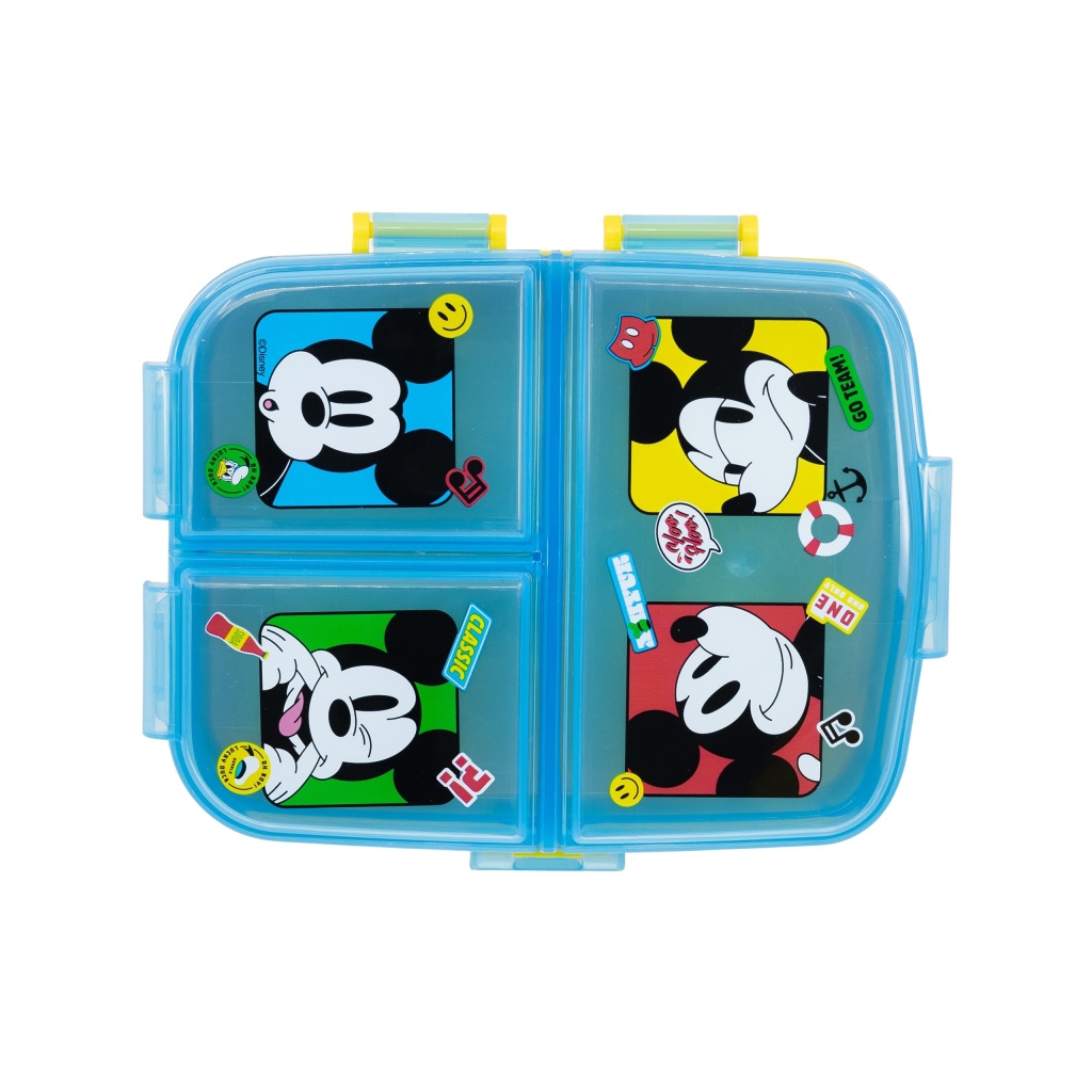 Delený plastový box na desiatu XL, Mickey Mouse Fun-Tastic, 74399