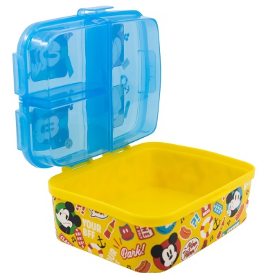 Delený plastový box na desiatu XL, Mickey Mouse Fun-Tastic, 74399 Delený plastový box na desiatu XL, Mickey Mouse Fun-Tastic, 74399