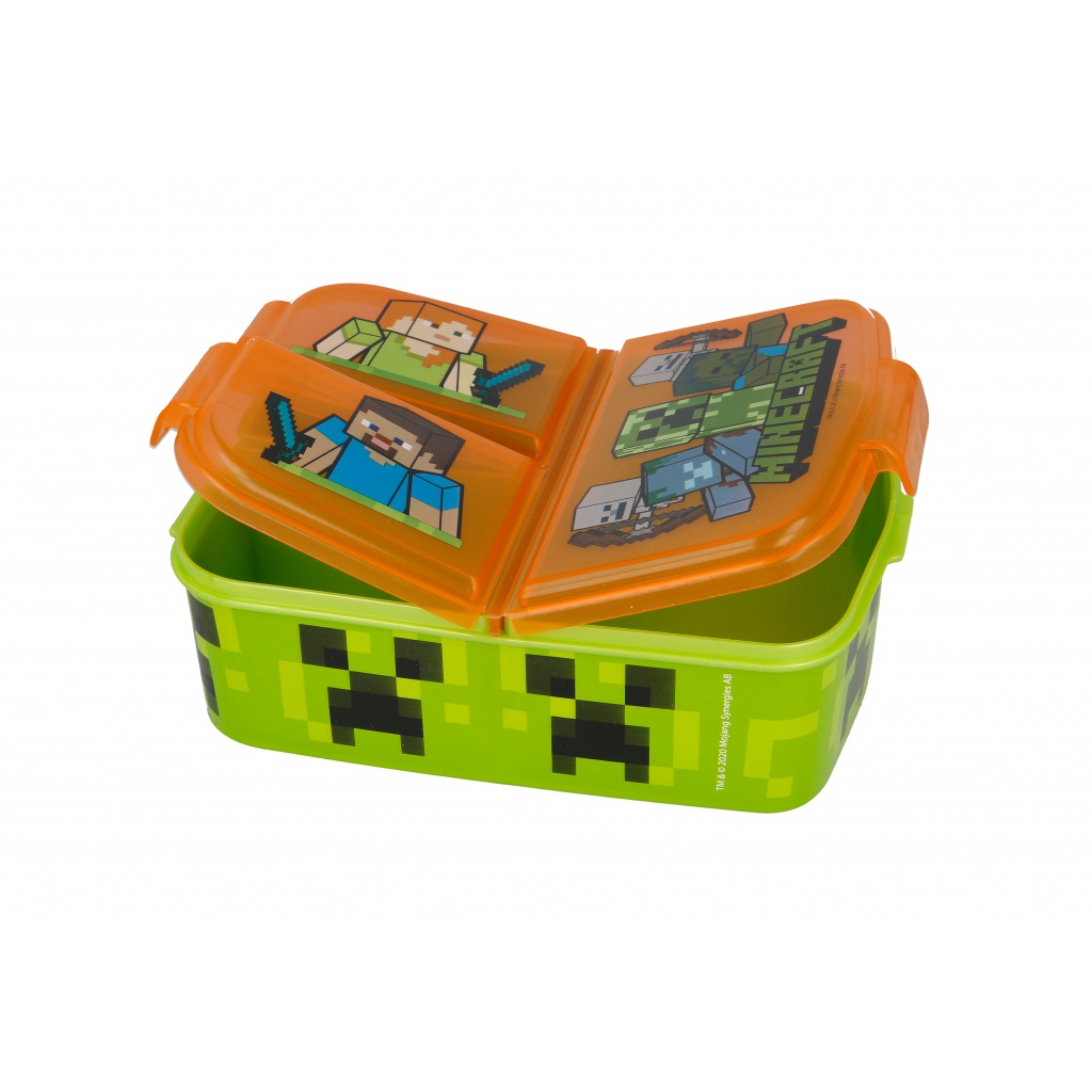 Delený plastový box na desiatu MINECRAFT, 40420