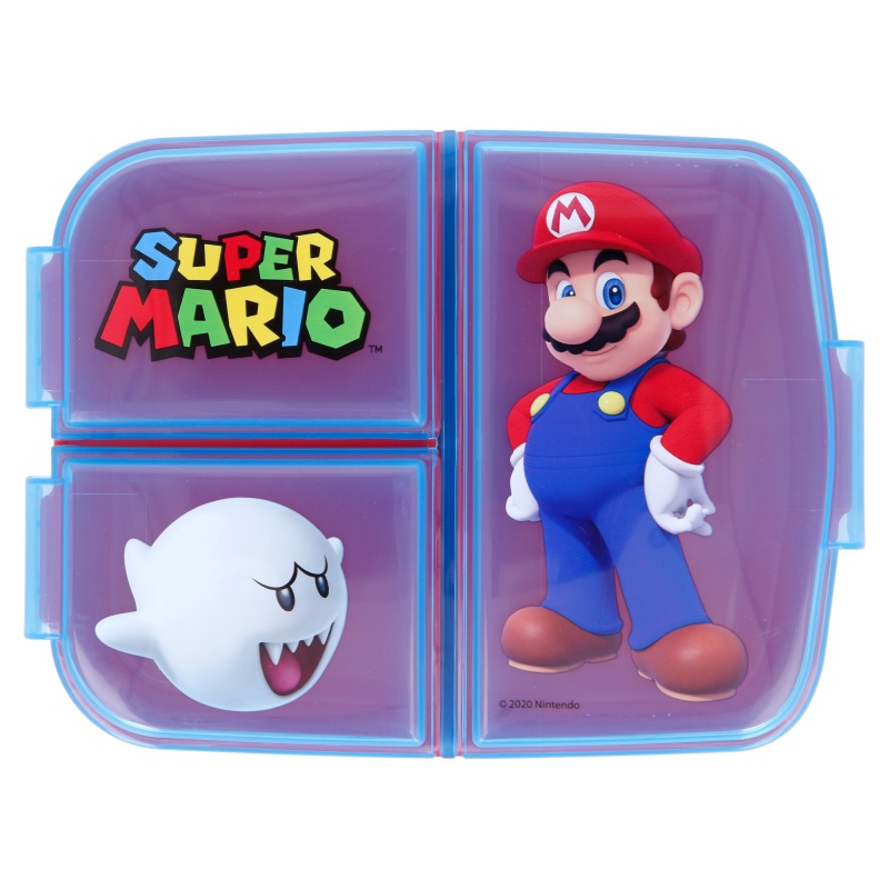 Delený plastový box na desiatu SUPER MARIO, 21420 Delený plastový box na desiatu SUPER MARIO, 21420
