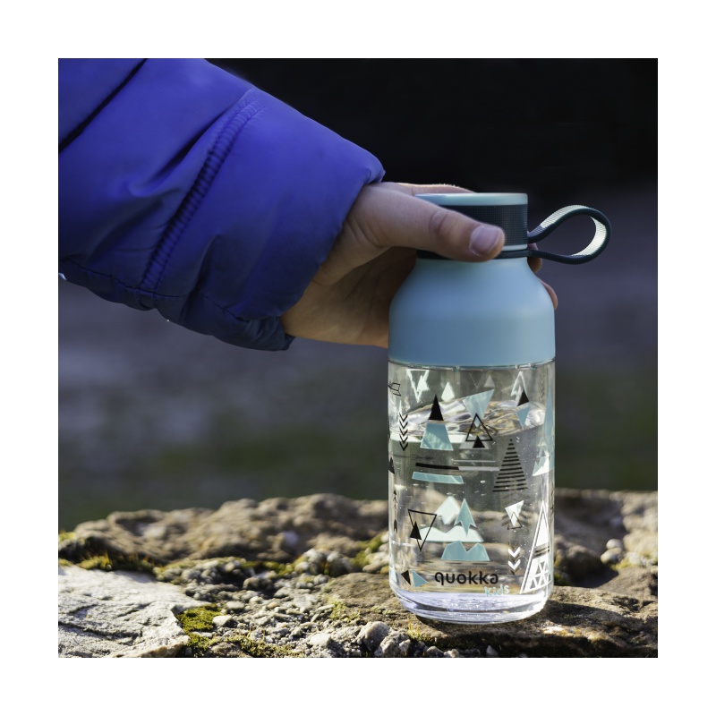 Quokka Kids Ice, Plastová fľaša s pútkom Indian, 430ml, 40151 Quokka Kids Ice, Plastová fľaša s pútkom Indian, 430ml, 40151