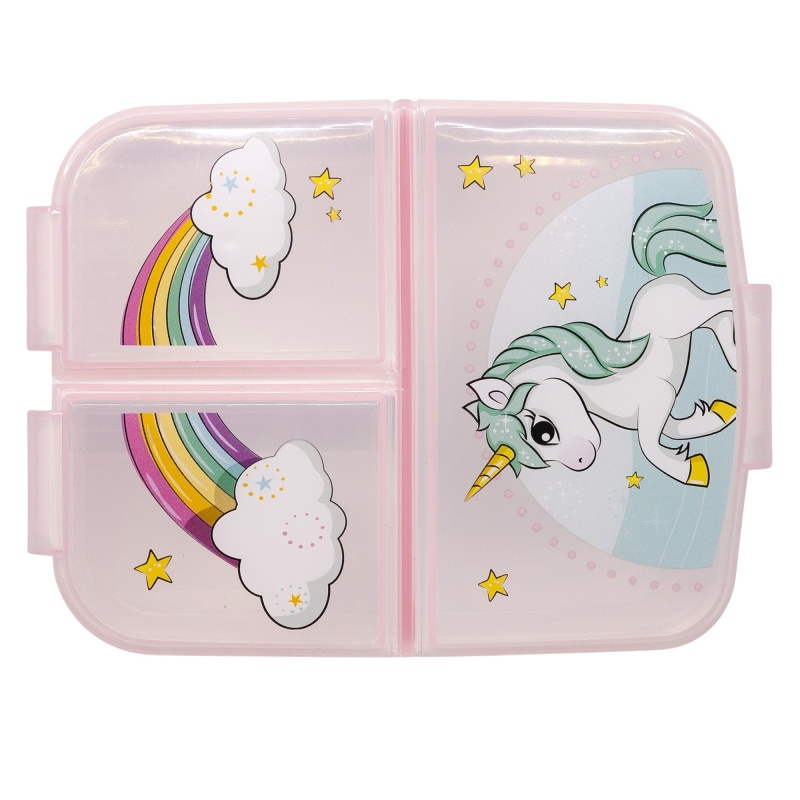 Dělený plastový box na svačinu UNICORN, 09722