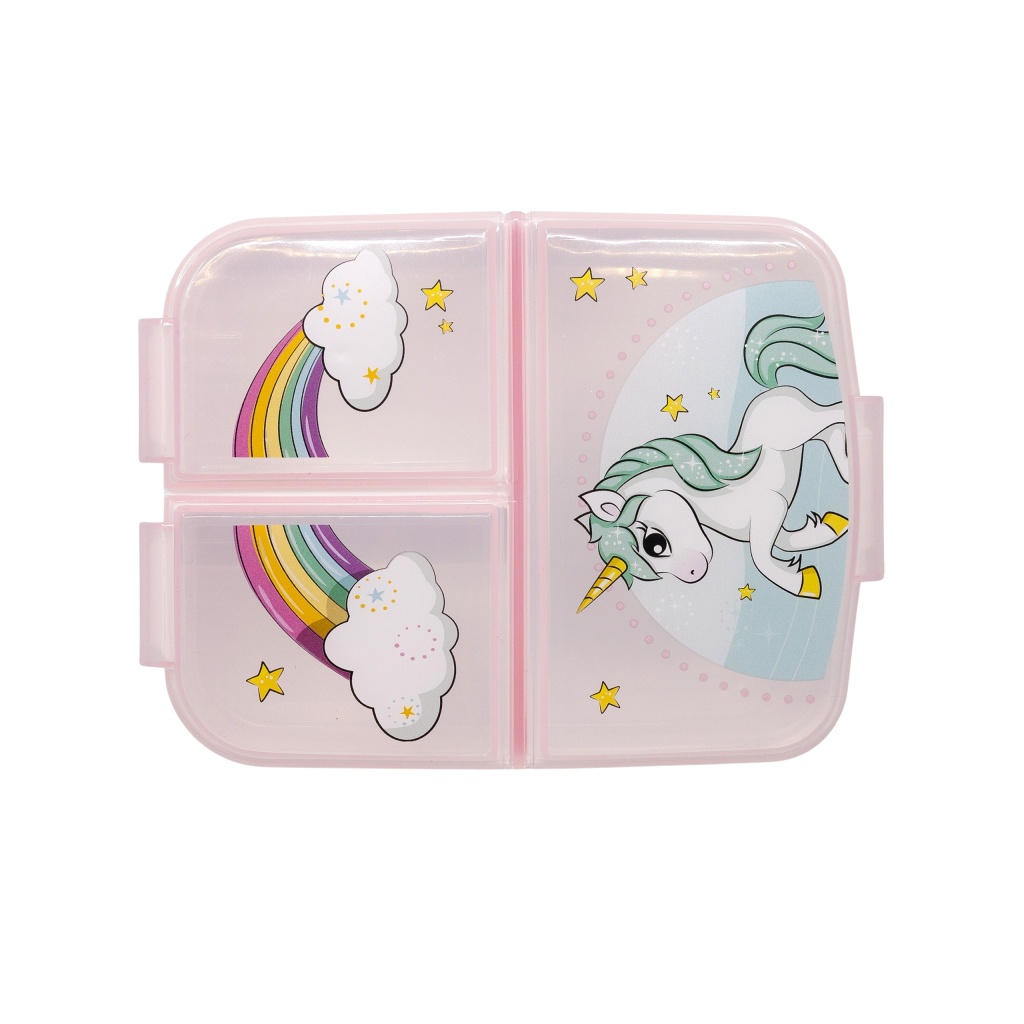 Dělený plastový box na svačinu UNICORN, 09722