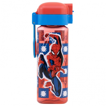 Hranatá plastová láhev SPIDERMAN Lock, 550ml, 74702