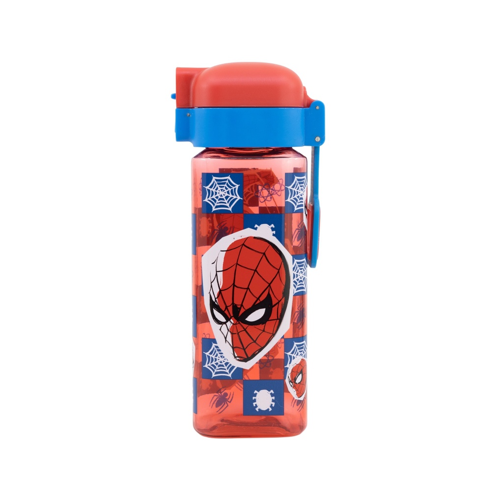 Hranatá plastová láhev SPIDERMAN Lock, 550ml, 74702