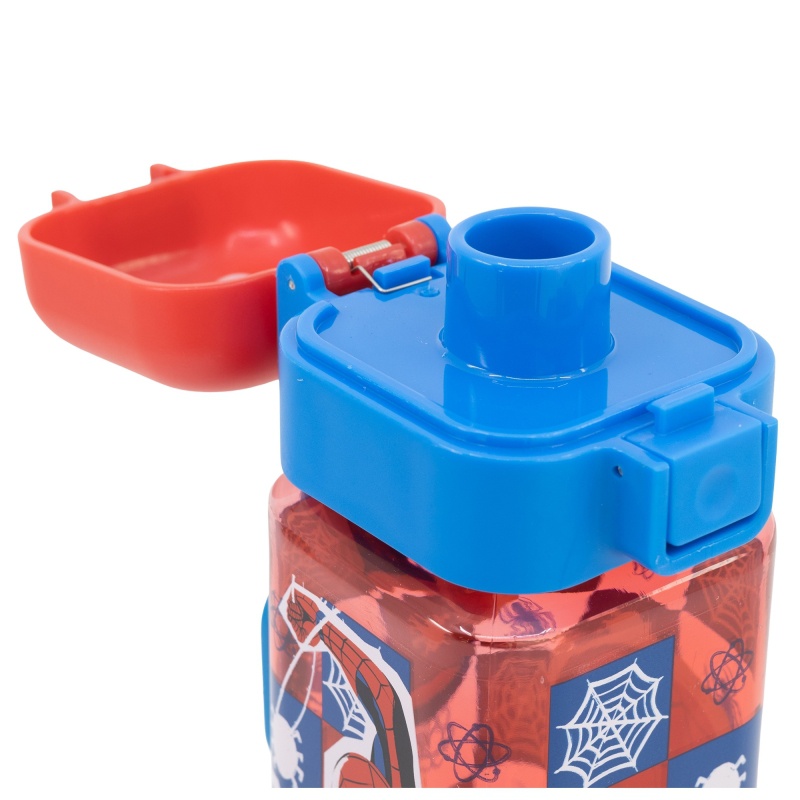 Hranatá plastová láhev SPIDERMAN Lock, 550ml, 74702 Hranatá plastová láhev SPIDERMAN Lock, 550ml, 74702