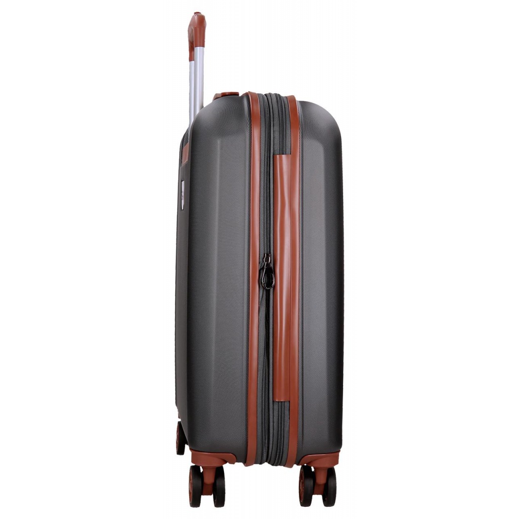 EL POTRO Ocuri Grey, ABS Cestovný kufor 55x40x20cm, 38L, 5128621 (small exp.)