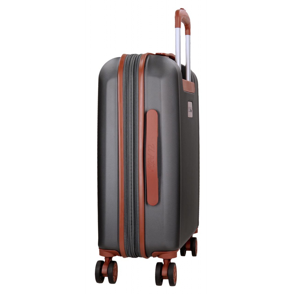 EL POTRO Ocuri Grey, ABS Cestovní kufr 55x40x20cm, 38L, 5128621 (small exp.)