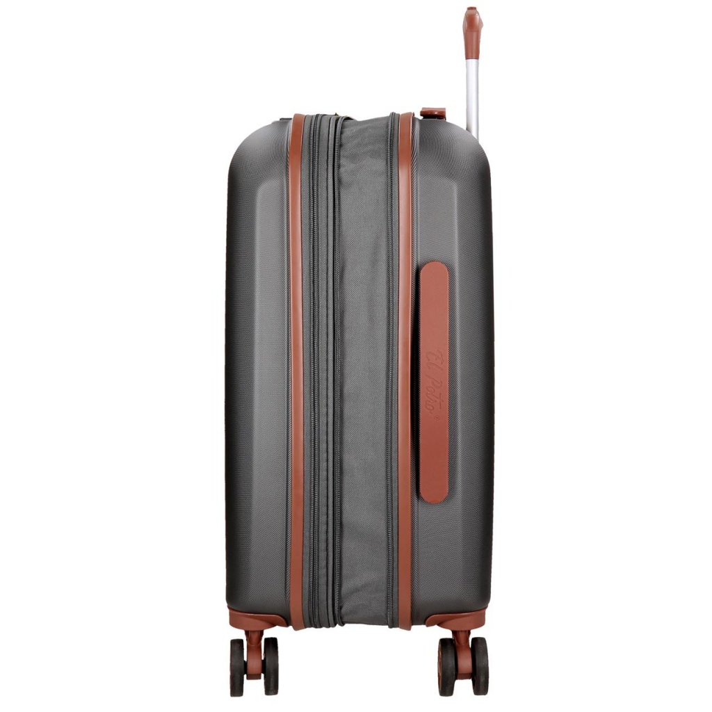 EL POTRO Ocuri Grey, ABS Cestovní kufr 55x40x20cm, 38L, 5128621 (small exp.)