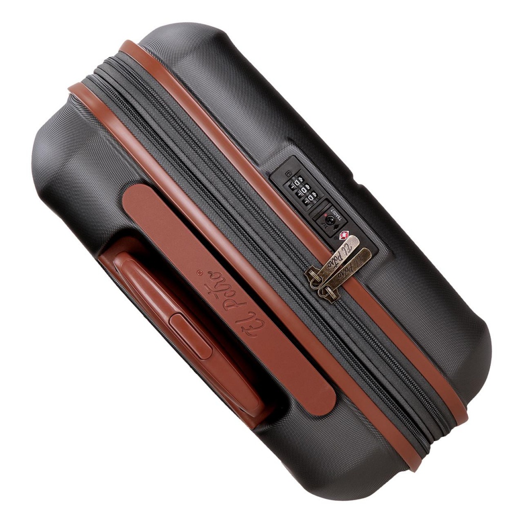 EL POTRO Ocuri Grey, ABS Cestovný kufor 55x40x20cm, 38L, 5128621 (small exp.)