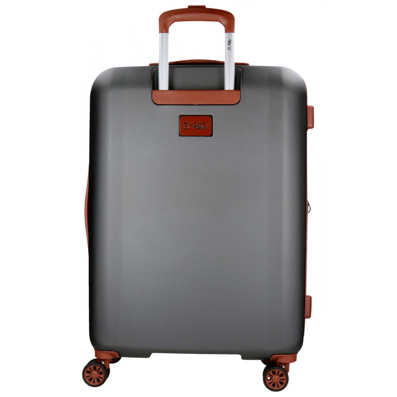 EL POTRO Ocuri Grey, ABS Cestovný kufor 70x49x28cm, 81L, 5128821 (medium exp.) EL POTRO Ocuri Grey, ABS Cestovný kufor 70x49x28cm, 81L, 5128821 (medium exp.)