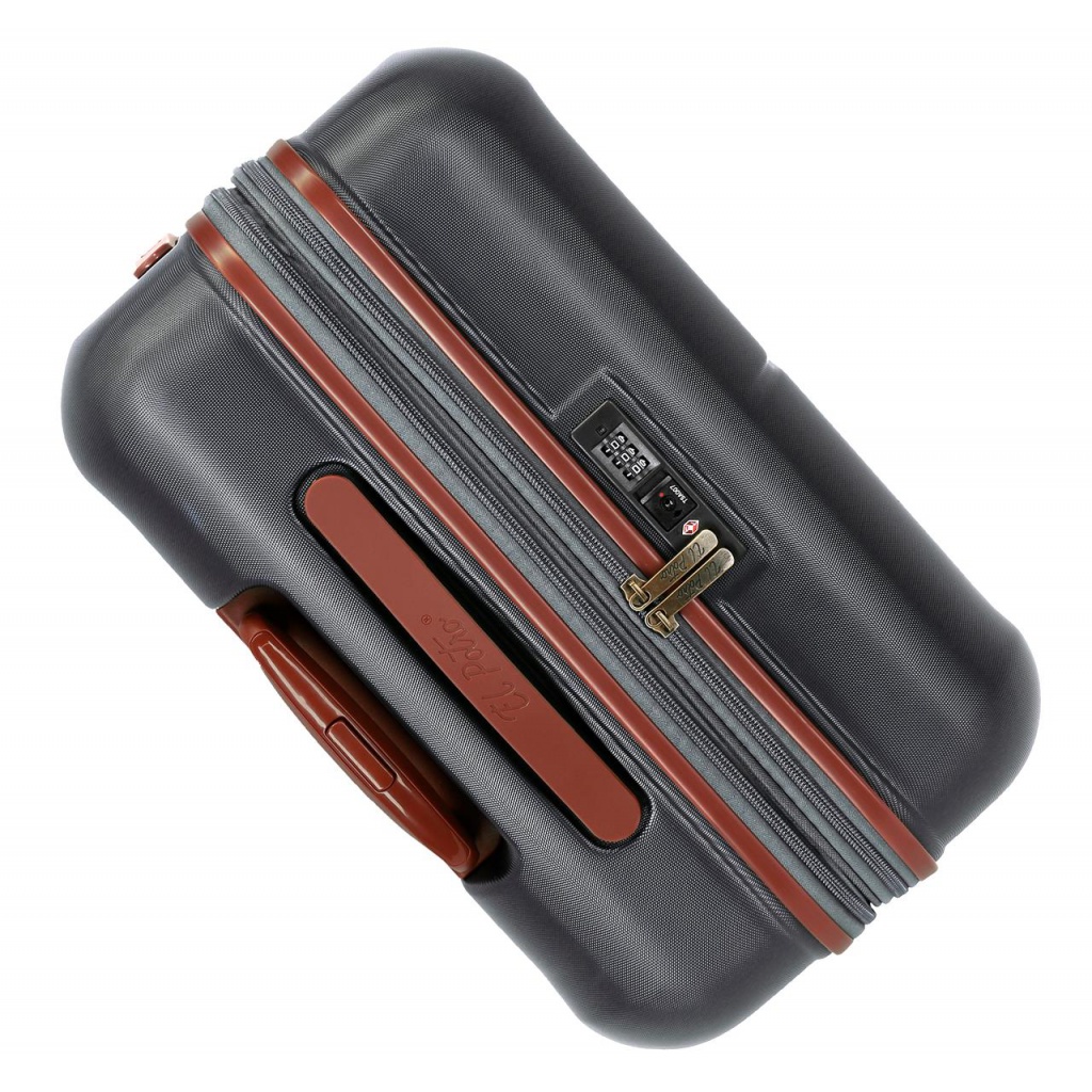 EL POTRO Ocuri Grey, ABS Cestovní kufr 70x49x28cm, 81L, 5128821 (medium exp.)