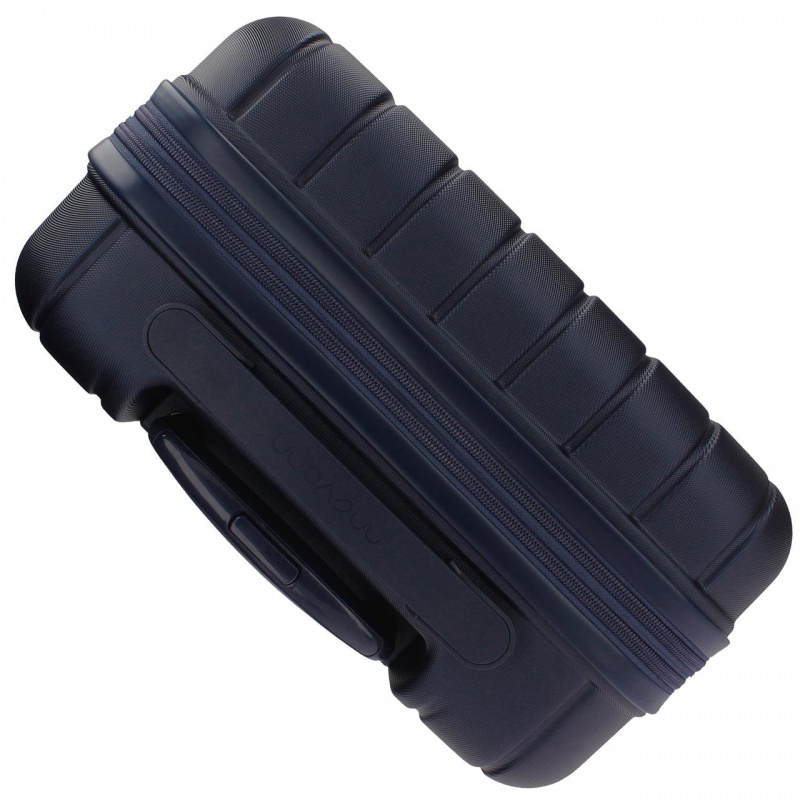 MOVOM Wood Navy Blue, Sada luxusných ABS cestovných kufrov, 75cm/65cm/55cm, 5318464