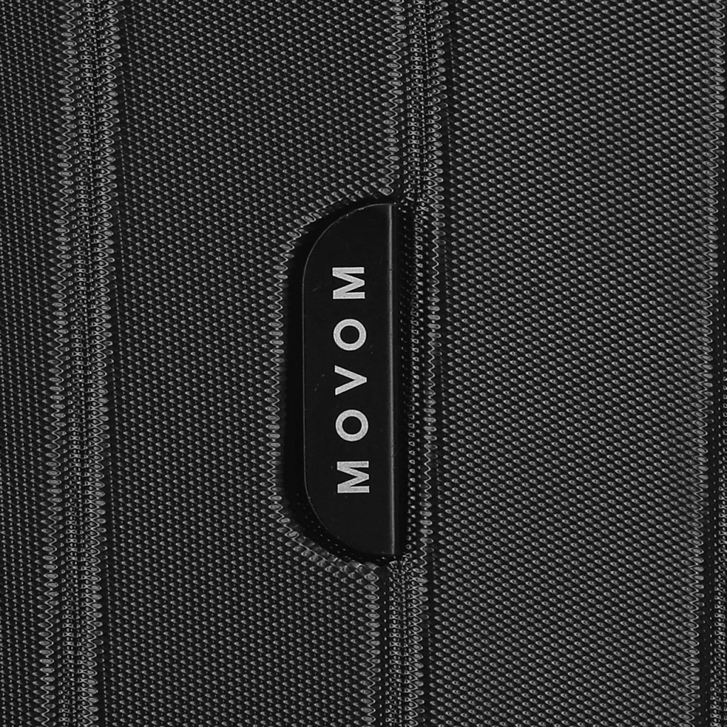 MOVEM Wood Black, Skořepinový cestovní kufr, 55x40x20cm, 38L, 5318661 (small exp.)