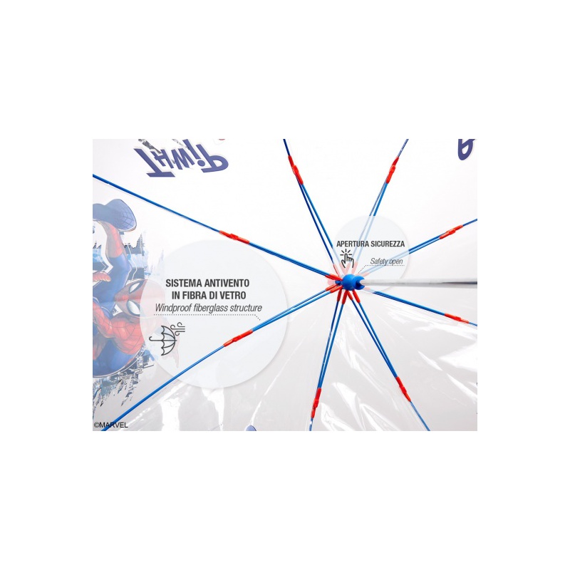 Chlapecký deštník Spiderman Transparent, 75395 Chlapecký deštník Spiderman Transparent, 75395