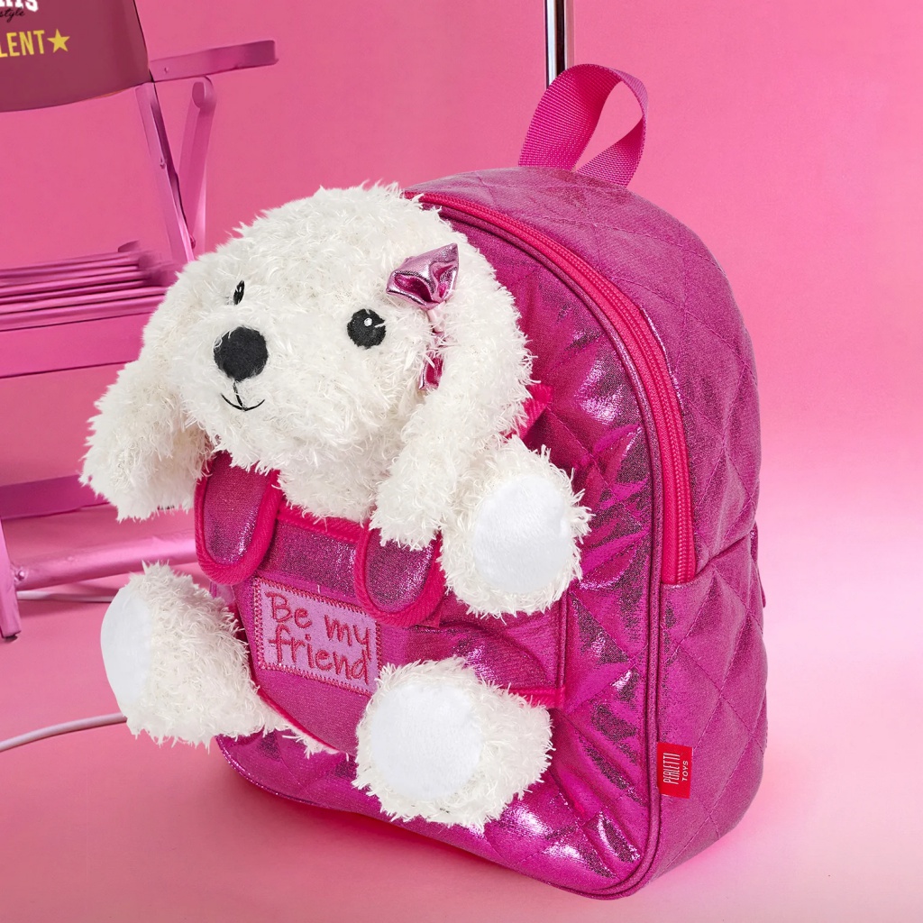 Dětský batoh s plyšovým pudlíkem Perletti Kids, 13080