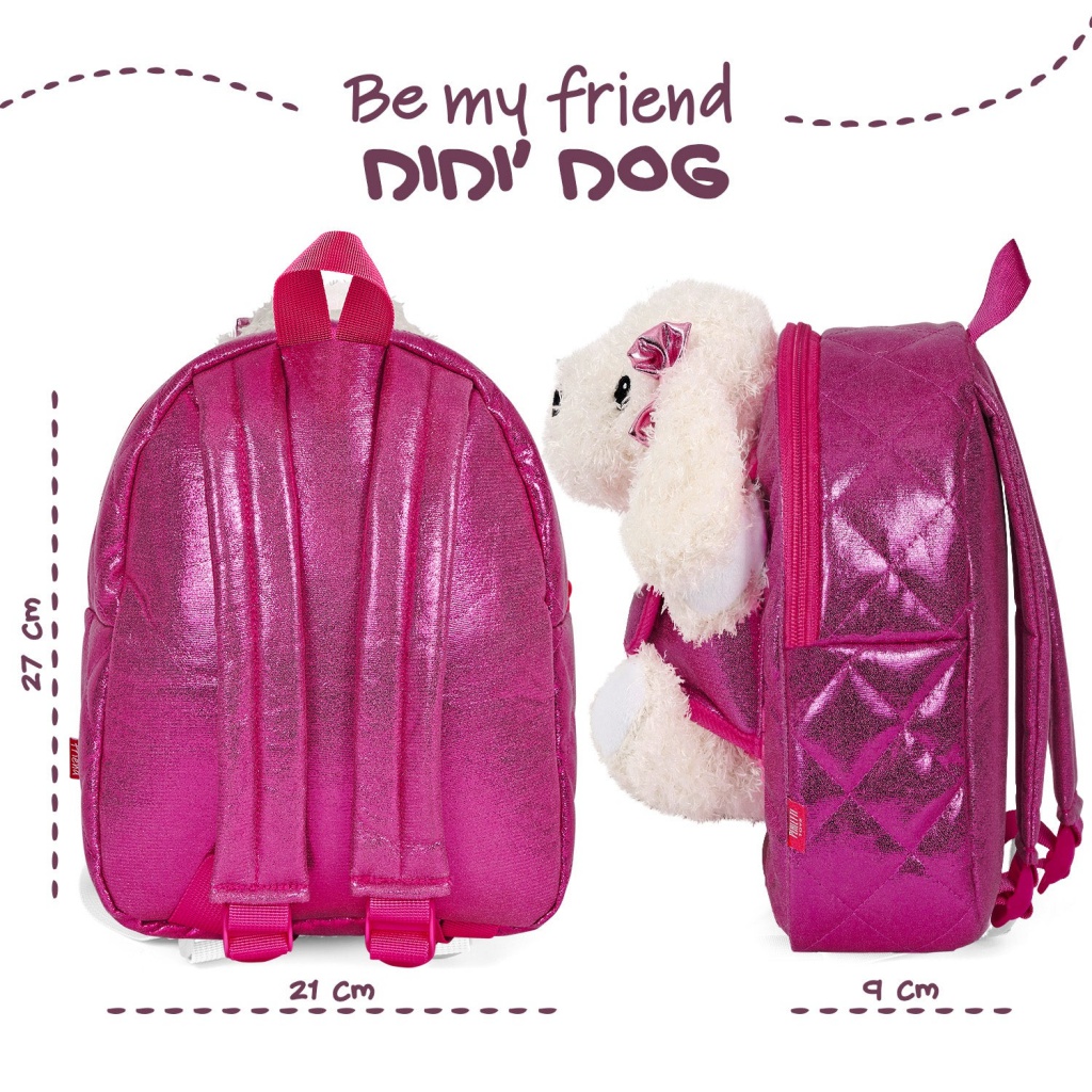 Detský batoh s plyšovým pudlíkom Perletti Toys, 13080