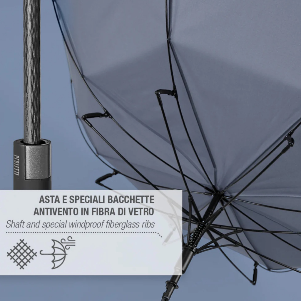 Pánsky automatický palicový dáždnik Perletti Technology / hnedý, 21790