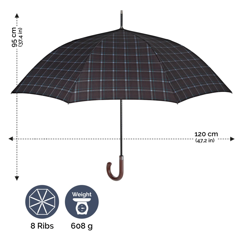 Pánský automatický holový deštník Perletti Technology / modrý, 21790
