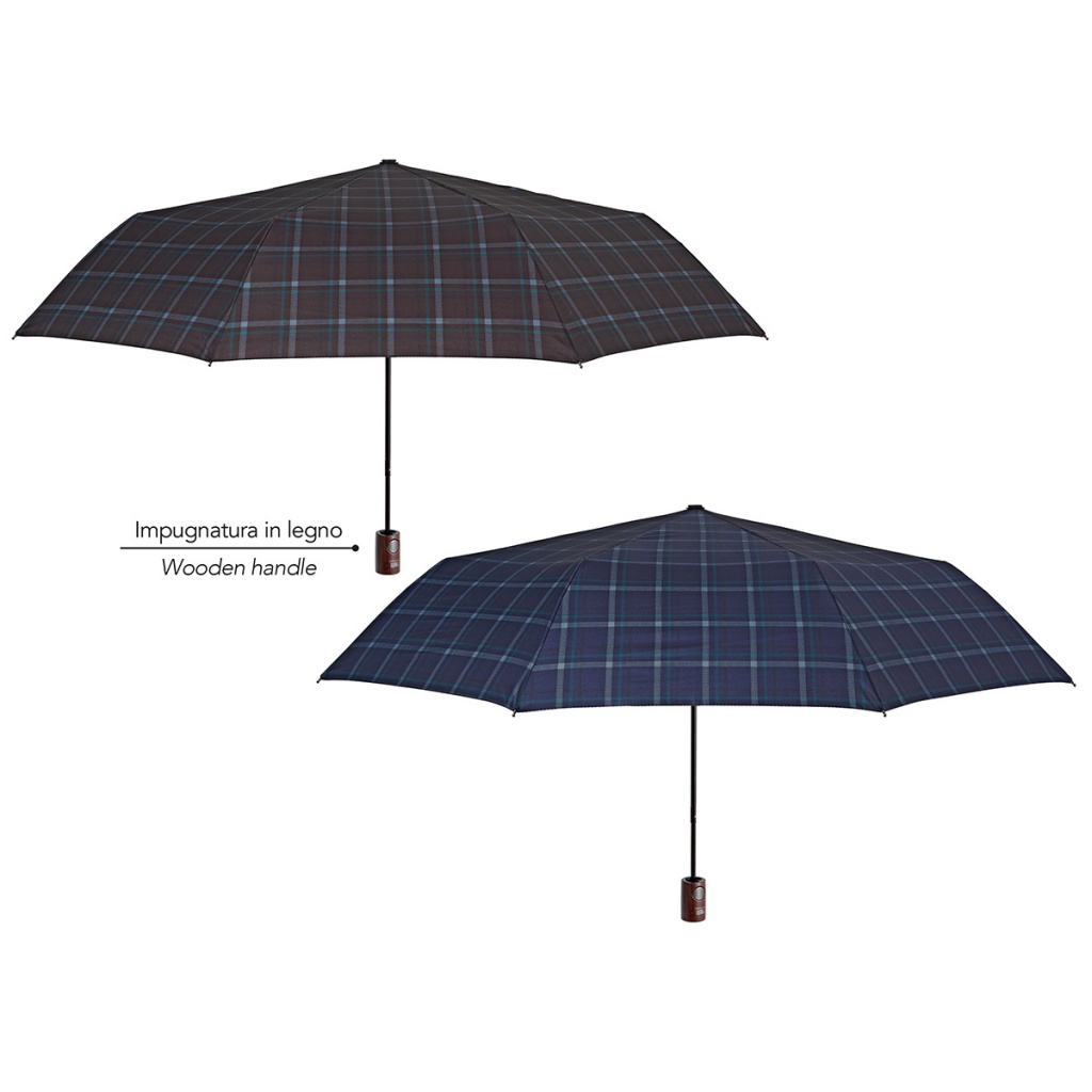 Pánský automatický deštník Perletti Technology / hnědý, 21791