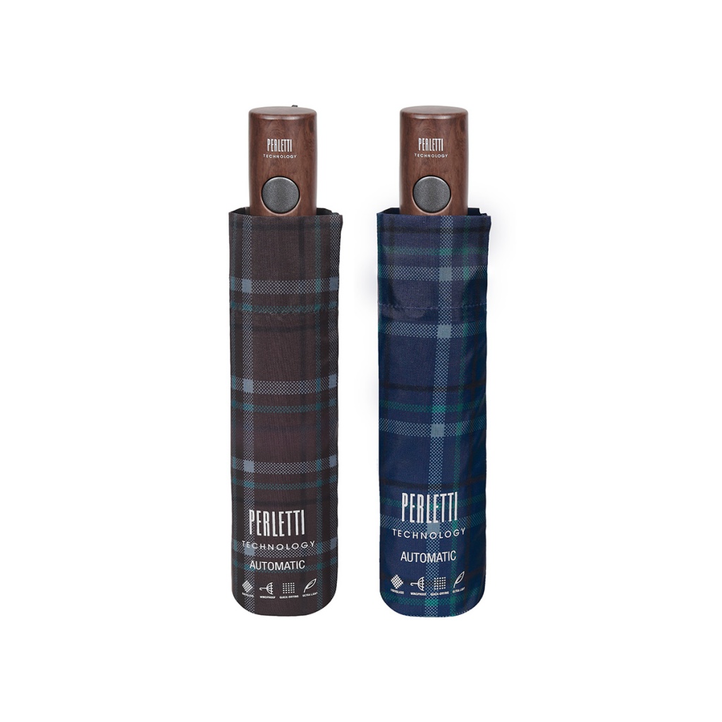 Pánsky automatický dáždnik Perletti Technology / modrý, 21791