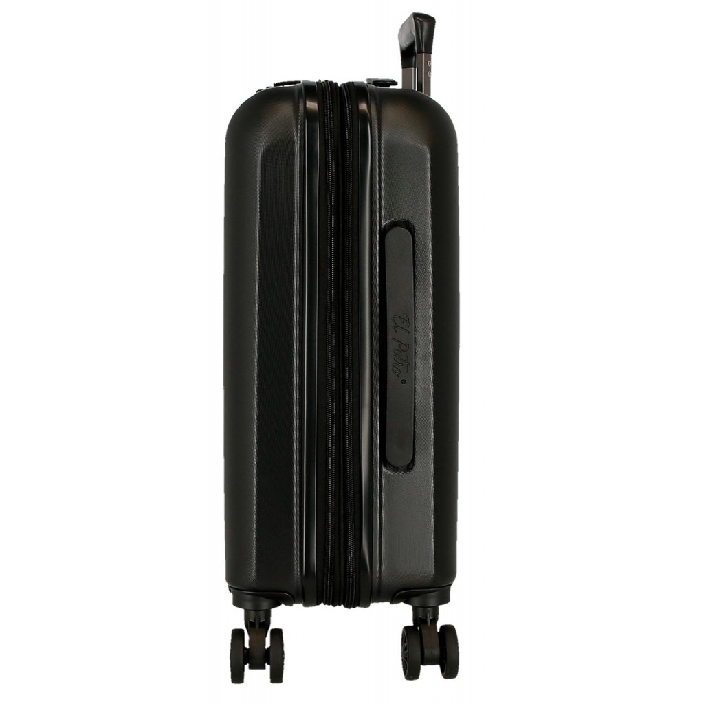 EL POTRO Vera Black, ABS Cestovní kufr 55x40x20cm, 37L, 5338621 (small exp.)