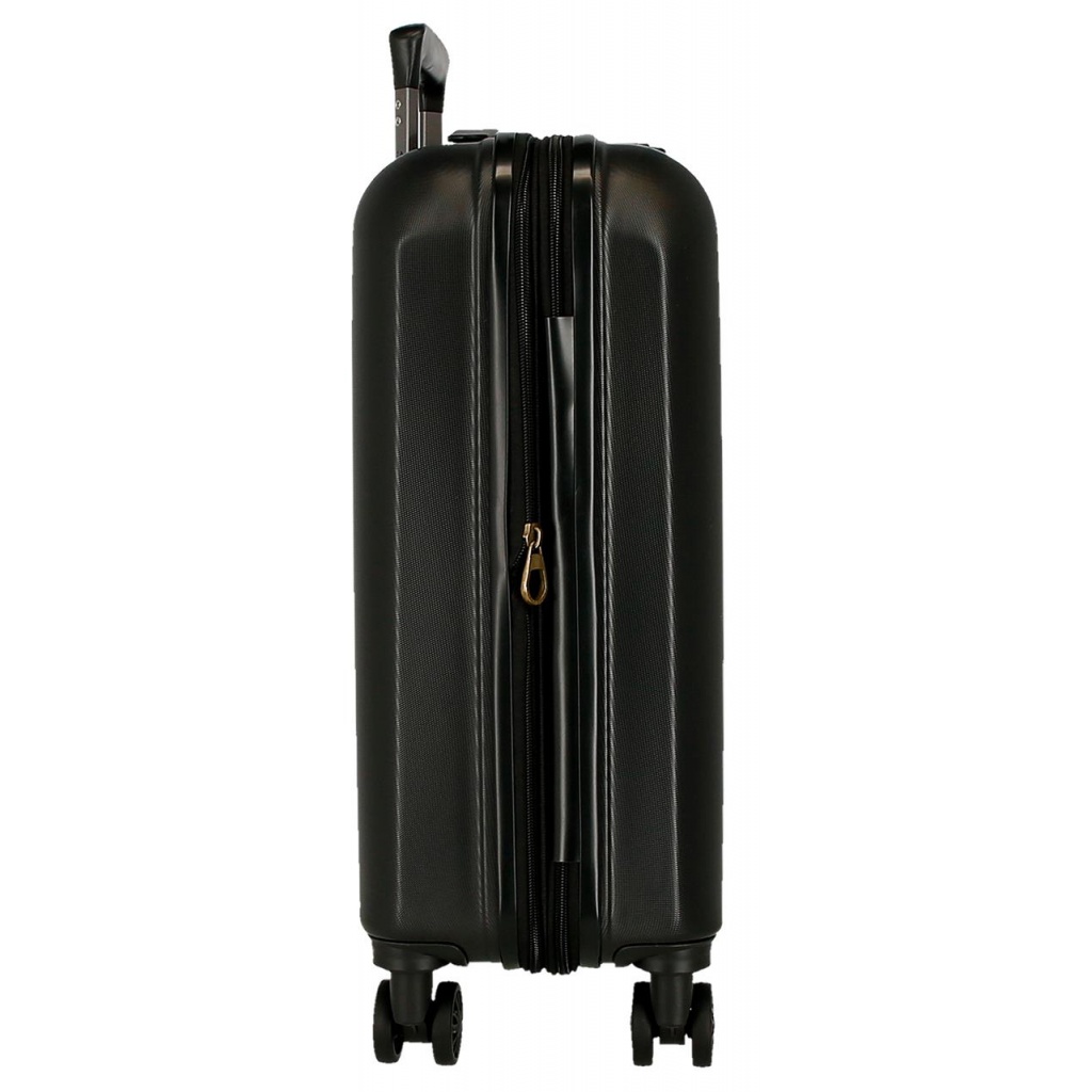 EL POTRO Vera Black, ABS Cestovný kufor 55x40x20cm, 37L, 5338621 (small exp.)