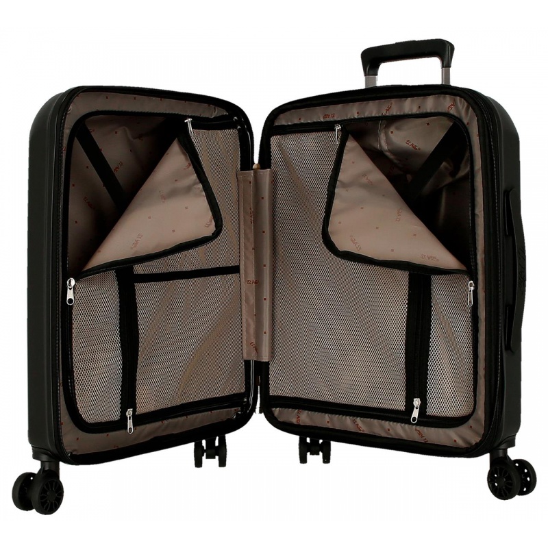 EL POTRO Vera Black, ABS Cestovný kufor 55x40x20cm, 37L, 5338621 (small exp.) EL POTRO Vera Black, ABS Cestovný kufor 55x40x20cm, 37L, 5338621 (small exp.)